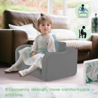 Sofá infantil plegable, cómodo sofá cama para niños pequeños, sofá cama 2 en 1 para esquina acogedora, habitación infantil, minisofá con función de dormir para niños y niñas, color verde - details 11