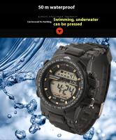 SHUNWAY Reloj electrónico multifuncional para hombre, resistente al agua, para deportes de adultos, a la moda, para exteriores - details 5
