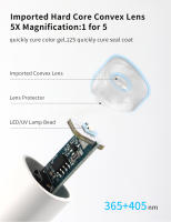 Mini secadores portátiles de secado rápido con soporte, lámpara de Gel UV, recargable, LED, herramienta de Arte de uñas - details 3