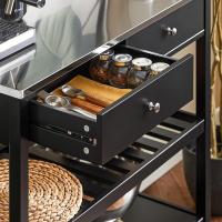 FKW47-W Carrito de Servir Carrito Auxiliar Cocina estantería de Cocina Carrito de Cocina móvil 100 x 92 x 45 cm Blanco ES - details 13
