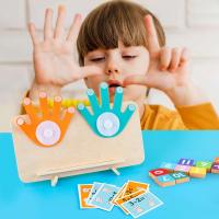 Juegos Educativos Niños 3-6 Años, Juguetes Montessori Matemáticas, Contando Juego de Aprendizaje, Juguete de Madera 3 4 5 Años Niños Niñas - details 1