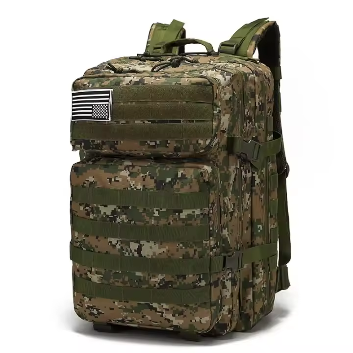 Mochila de Asalto Mochara táctica Molle, Bolsa de 3 días para senderismo, Treeking, Fitness, Camping, Diario de Trabajo, 45l - 1