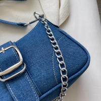Bolso de Hombro Denim de Alta Calidad Bolso Messenger Retro para Mujeres - details 13