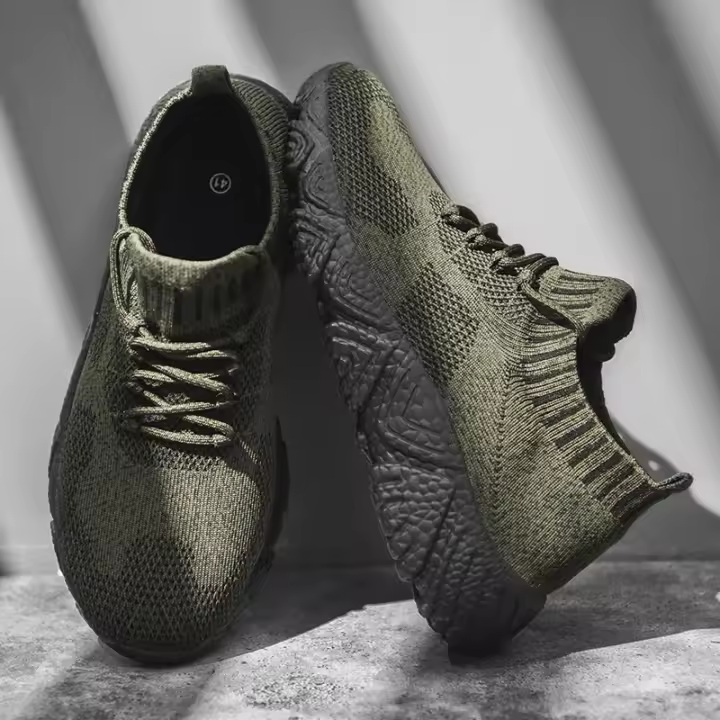 Zapatillas de deporte cómodas para hombre, zapatos transpirables para correr, Tenis de malla, zapatillas deportivas para caminar - 1