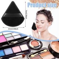 10/12 Uds. Base de felpa suave Trianular Wet Dry Poop Puff para cosméticos líquidos y individuales - details 2