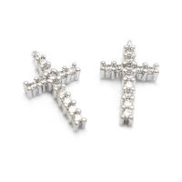 Colgantes de Cruza de Latón Dorado de 18K Joyería DIY Hallazgos de Collares y Pendientes - details 22