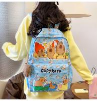 Mochila bonita de capibara de gran capacidad, mochila escolar ultraligera transpirable para estudiantes, bolsa de libros de dibujos animados de nailon - details 10
