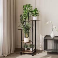 Estantería de Madera para Plantas de 5 Niveles con Ruedas Opcionales Soporte para Plantas, Banco de Flores, Escaleras para Plantas Para Interior, Jardín, Balcón, Decoración - details 12