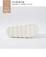 Zapatillas Arco de lino para mujer, zapatillas de verano para casa interior antideslizantes de cuatro estaciones de algodón y lino para mujer - details 6