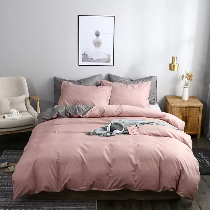 Juego de ropa de cama de diseño de doble cara, juego de funda de edredón individual y doble, tamaño King y Queen, Europa, América - 1
