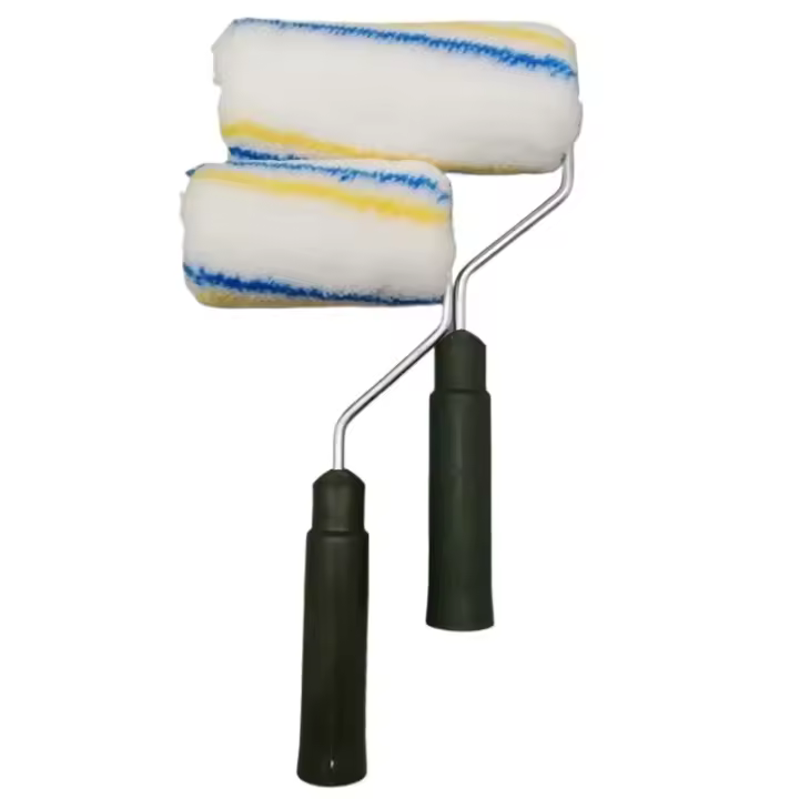 Pincel rodillo de pintura versátil de 4 y 6 pulgadas para uso doméstico: ideal para aplicaciones de látex, revestimientos impermeables y papel tapiz - 1