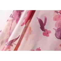 BUNO-Conjunto de dos piezas con estampado floral y manga larga para mujer, camisa informal con una hilera de botones y falda plisada de cintura alta - details 17