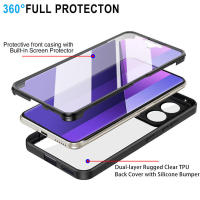 Funda de protección completa 360 para Xiaomi Redmi Note 13 Pro + Plus 5G con película protectora incorporada - details 1