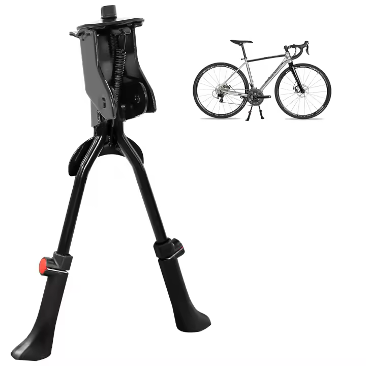 Soporte para bicicleta de doble pierna ajustable, 26-29 pulgadas, soporte para bicicleta de montaña y carretera - 1