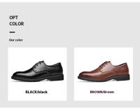 Vestido de piel de vaca informal de alta calidad y zapatos Oxford, cómodo estilo formal suave para hombres de oficina de negocios - details 9