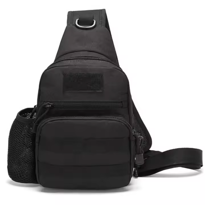 Mochila cruzada de hombro para hombre, bolsa de pecho, soporte para botella de agua, accesorios de viaje - 1