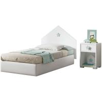 Blanca con Estrella Azul-Gris, 56x40x33cm (Alto x Ancho x Fondo), Dormitorio Infantil, Molo Sweet - details 5