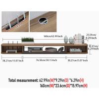Soporte de TV de Madera Flotante Estante de Pared para TV Mueble de Madera para TV Colgante - details 10