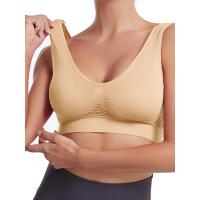 Sujetador deportivo con almohadillas incorporadas, transpirable, alta elasticidad, sin aros, perfecto para yoga, fitness, correr - details 42