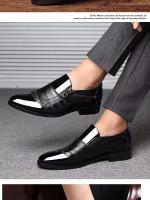 2025 nuevos zapatos casuales versátiles con cordones para hombres de vestir de negocios de cuero de talla grande - details 11