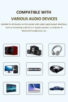 Adaptador de Audio Bluetooth con pantalla Digital LED, receptor inalámbrico, transmisor, tarjeta TF, micrófono FM, MP3 para PC, TV, altavoz de coche, auriculares con cable - details 8