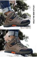 Zapatillas de deporte para hombre, montañismo, cuero impermeable, senderismo, invierno cálido para hombre, botas de nieve, zapatos de trekking al aire libre - details 38