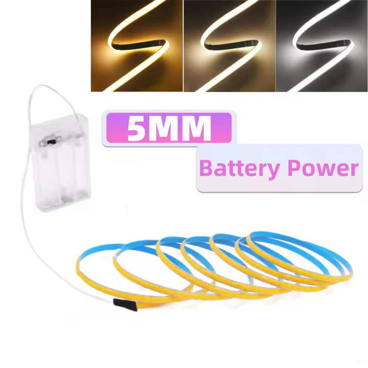 GAHADA Cinta de LED de Alta Densidad Luces de Cinta Flexibles para Iluminación Moderna 5V COB LED - 1