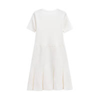 Vestido Mini de Punto con Cremallera Cuello Redondo, Mangas Cortas, Bolsillos - details 5