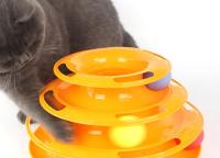 Juguetes Divertidos para mascotas, disco de bola loca para gato, placa de entretenimiento interactiva, plato giratorio Trilaminar de dos capas, torre de juguete para gato, disco de pista - details 4