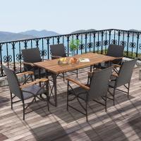 2 Silla Ratan, Sillas Jardin Exterior con Cojín Suave con Cremallera, Marco de Metal Resistente, Sillas Terraza Mimbre, 62 x 56 x 89 cm, hasta 180 kg, Patio Trasero, Balcón, Piscina (Estilo 1) - details 6