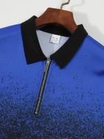 POLO de hombre, gran venta de polos de hombre con estampado de cremallera, rayas de tela plana, camisa POLO. - details 16