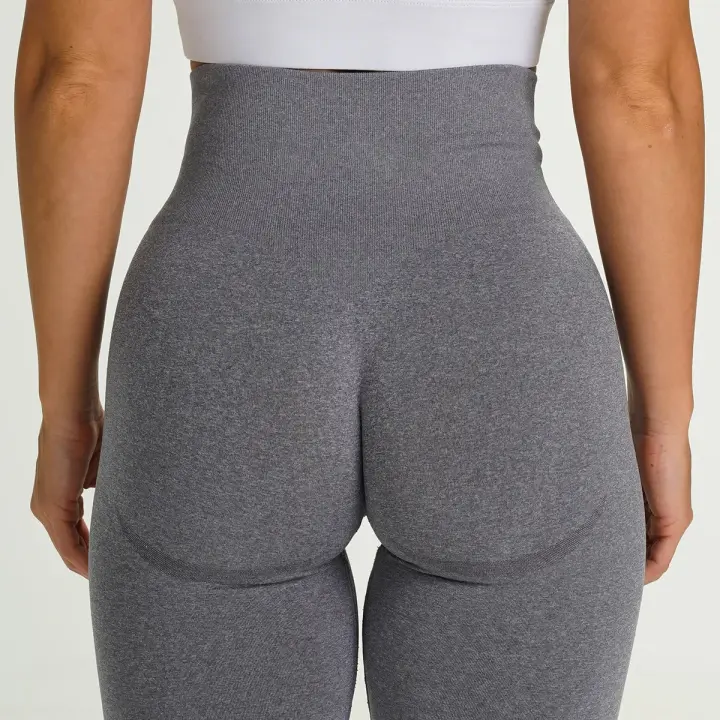 Mallas deportivas para glúteos color melocotón para mujer, pantalones cortos deportivos ajustados para correr, pantalones de tres puntos a la cadera, pantalones cortos de Yoga sin costuras de cintura alta - 1
