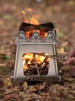 Estufa de Camping de Acero Inoxidable Ligera Cure de Alcohol Cocina de Campo al Aire Libre Barbacoa - details 7