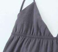 Vestido MIDI sin mangas y espalda descubierta Cuello en V, estilo verano 2025 para mujeres - details 8