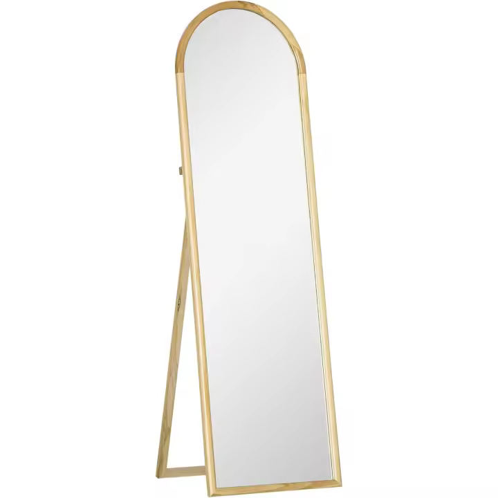 Espejo de Madera Moderno Estilo Natural para Sala de Estar, Dormitorio, Vestidor 150x46x43 cm - 1