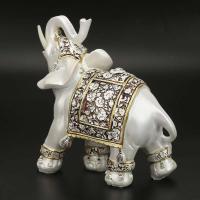 Vintage exquisito elefante modelo adornos estatua manualidad para regalo decoración de la Oficina del hogar - details 4