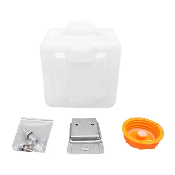 Calentador de estacionamiento de aire de 2,5l, tanque de combustible, almacenamiento de aceite cuadrado con cubierta para coche, camión, caravana, tanque de combustible - 1