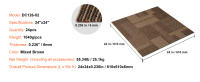SucceBuy Azulejos de alfombra reutilizables, cuadrados acolchados suaves con acolchado, fácil instalación, bricolaje para dormitorio, sala de estar - details 10