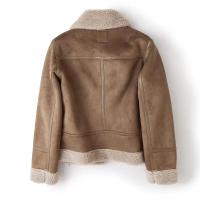 Chaqueta cálida de lana de cordero integrada de piel de ante, Otoño e Invierno - details 22
