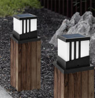 Luz de Poste Solar Moderna RXUNS Lámpara de Columna de Patio Impermeable IP65 Brillo de 300lm - details 20