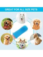 Cepillo de dientes de dedo para mascotas, Limpieza de dientes para cachorros, cuidado del mal alivio - details 1