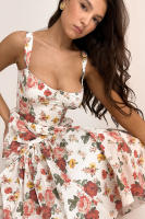 Nuevo vestido de verano para mujer, largo medio, floral picante, con espalda expuesta y tirantes sin mangas, para mujer en verano - details 6
