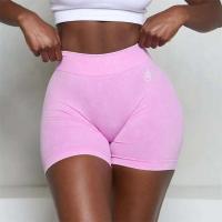 Pantalón corto deportivo sin costuras con cuello V-BO para mujer, malla elástica en forma de V, gimnasio y bicicleta - details 7