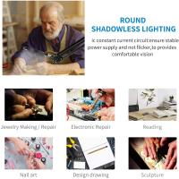 Lupa iluminada para reparación de soldador, lámpara de mesa, belleza para el cuidado de la piel, 72LED 8X/10X, USB, 3 colores - details 1