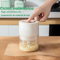 Mini machacador de ajo USB, portátil, para carne, utensilio de cocina, picador de verduras, picador eléctrico de alimentos para cocina. - details 3