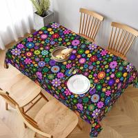 Mantel rectangular Hippie wer para fiesta, manteles impermeables para mesa de comedor, cocina, decoración del hogar - details 47