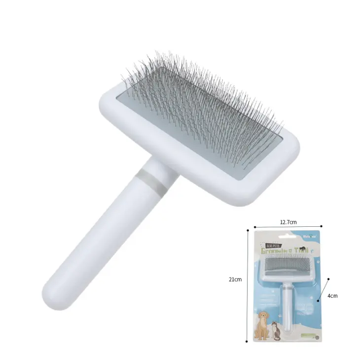 Herramienta Eficiente para Desprendimiento de Pelo de Mascotas Reducción de Desprendimientos, Prevención de Pelotas, Mejora del Apto de Mascotas Cepillo de Plástico Rectangular de China - 1