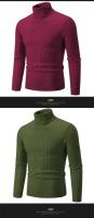 Nuevo suéter de cuello alto de invierno para hombre, suéter tejido informal para hombre, jerséis de Fitness para mantener el calor, Tops - details 26