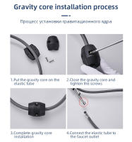 Grifo extraíble de acero inoxidable, núcleo cerámico, tubo de cáñamo a prueba de explosiones - details 4