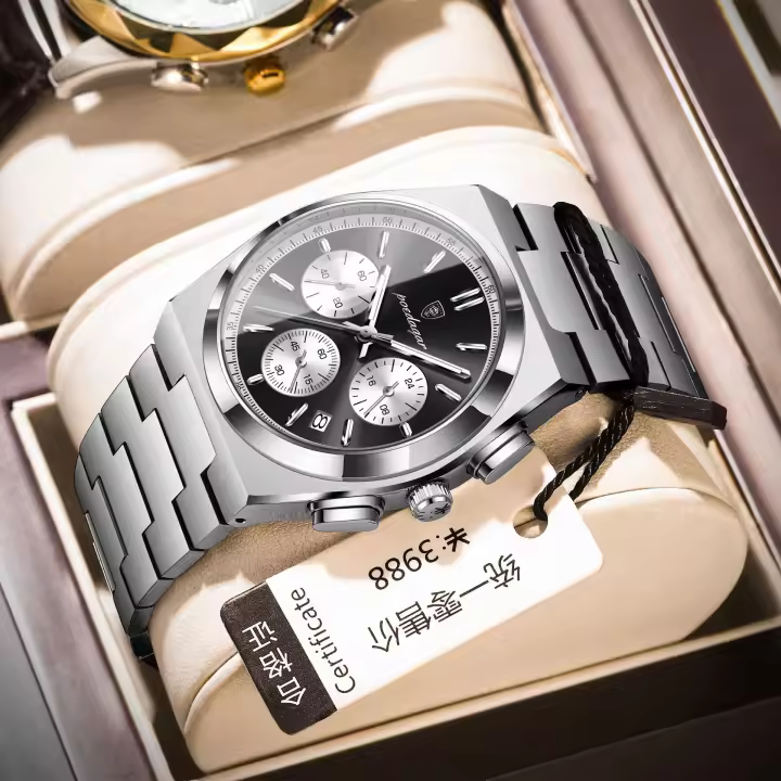 Nuevo reloj multifuncional para hombre de la marca suiza, reloj de cuarzo luminoso impermeable - 1